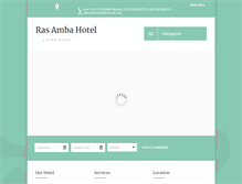 Tablet Screenshot of hotelrasamba.com